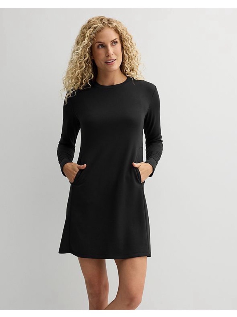 Tek Gear XXL Long sleeve easy athletic dress black